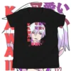 camiseta anime kawaii chico negro